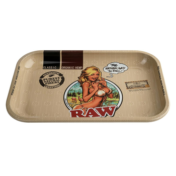 Поднос RAW Girl Rolling Tray Дисконт - Уценка - Магазин вапорайзеров, бонгов и лучших аксессуаров для курения  rastastore.ru