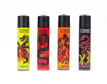 Зажигалка Clipper Dragon tatoo - Бренд Clipper - Магазин вапорайзеров, бонгов и лучших аксессуаров для курения  rastastore.ru